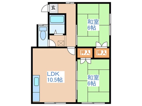 ユートピアハイツの物件間取画像